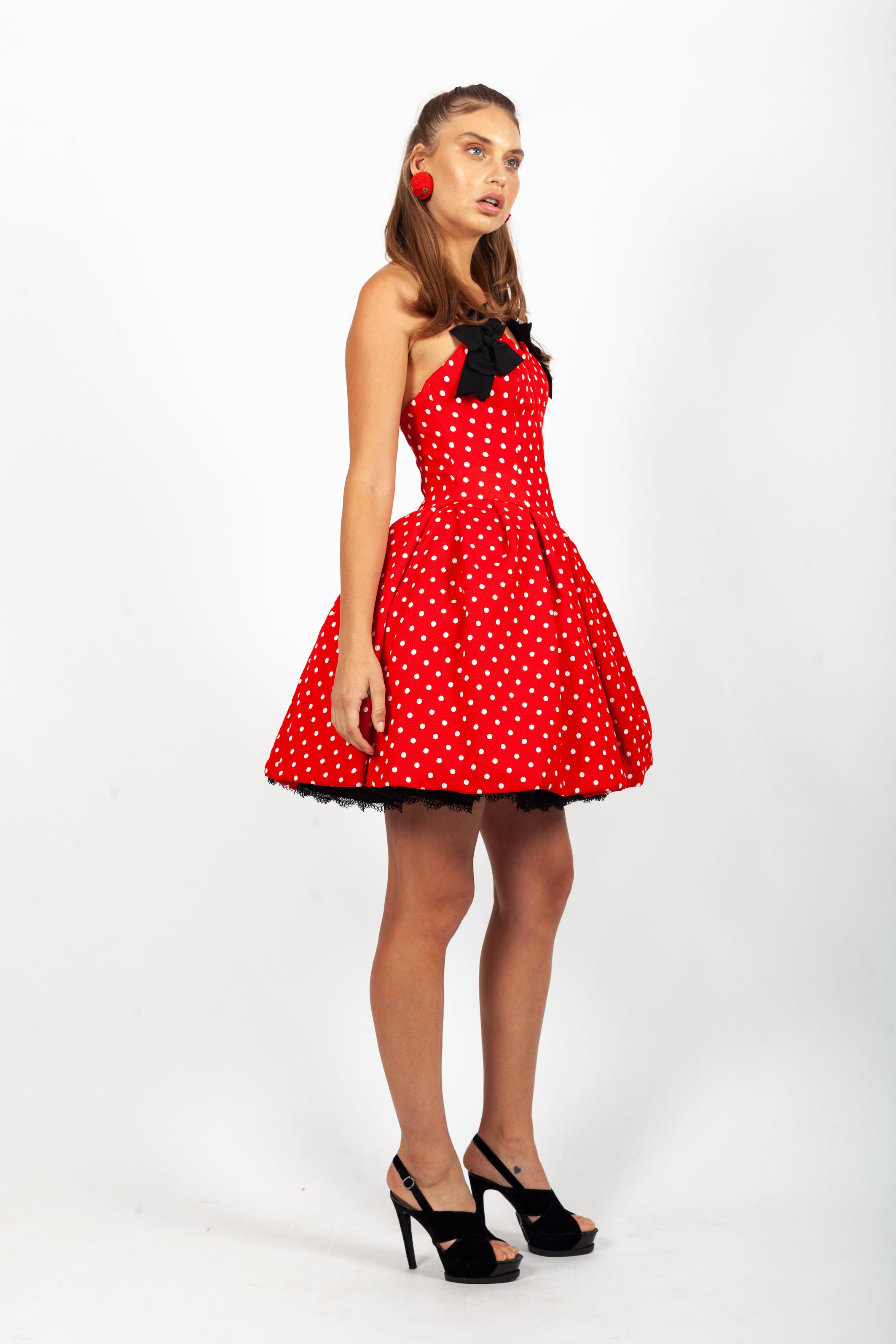 Christian Lacroix <br> S/S 1988 Luxe collection polka dot pouff dress
