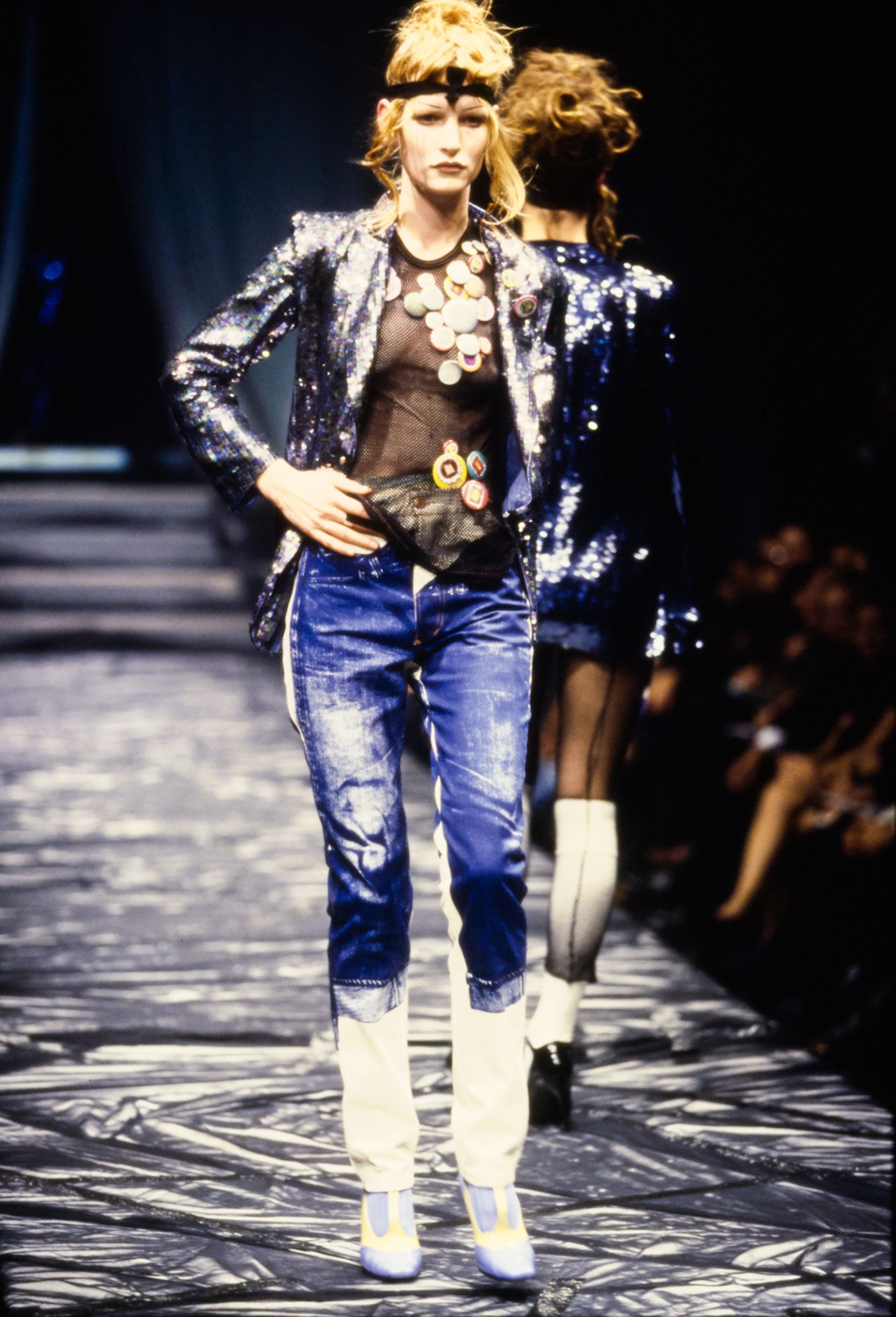 Jean Paul Gaultier <br> S/S 1997 runway trompe l'oeil jeans