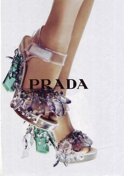 Prada <br> S/S 2010 lucite chandelier heels