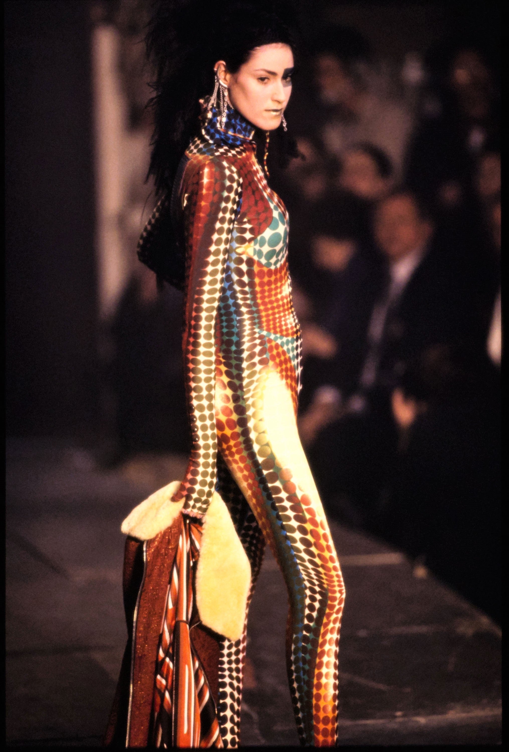 Jean Paul Gaultier <br> F/W 1995 cyberdots top & leggings set
